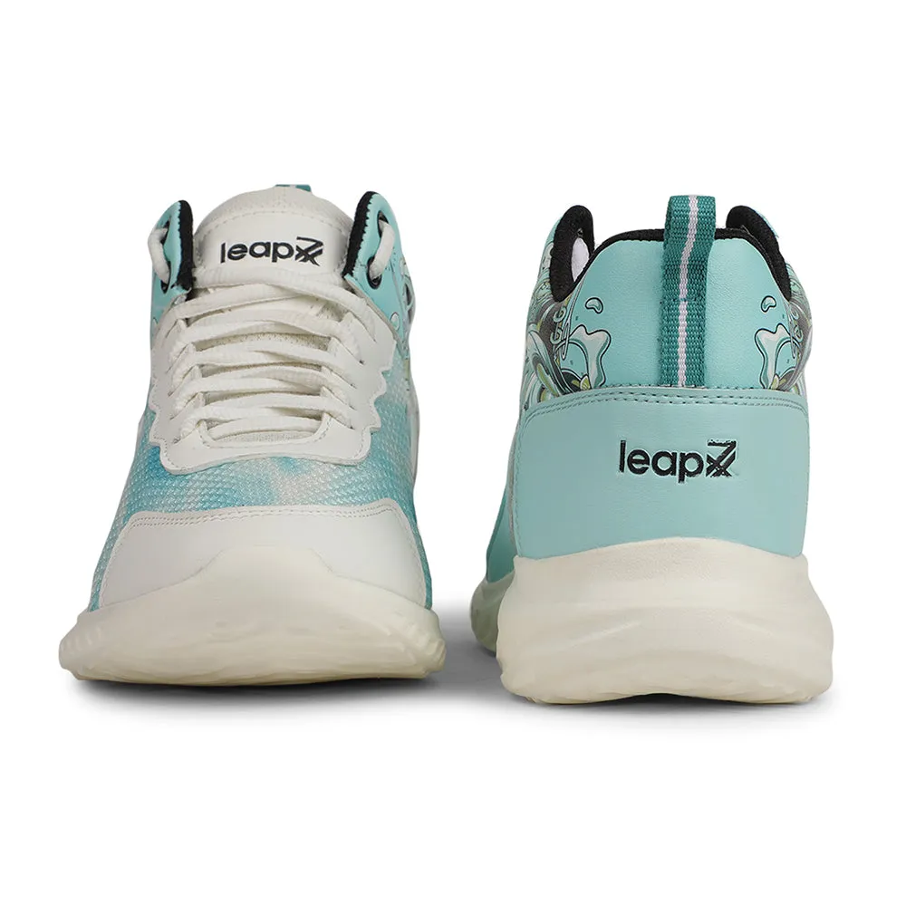 Leap7x Sea Green Casual Lacing Shoes For Kids HINKS 1L By Liberty