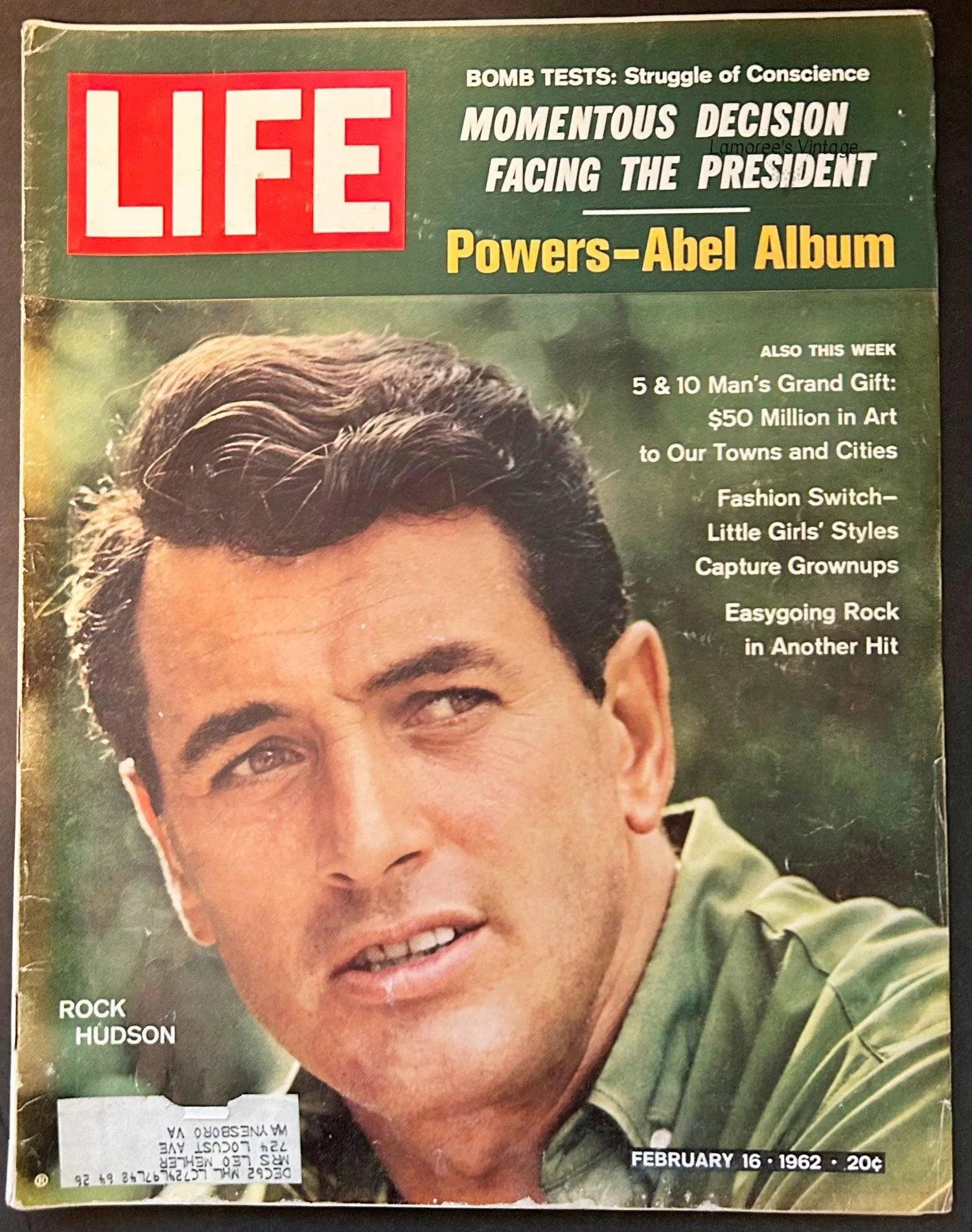 Life Magazine February 16, 1962