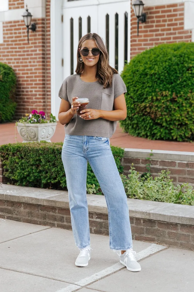 Light Wash 90s Straight Leg Dad Jeans