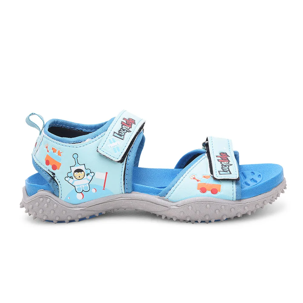 Lucy & Luke S.Blue Casual Sandal For Kids 8074-301 By Liberty