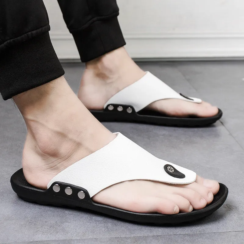 Men's New Summer New Korean Sandals Men's Flip-Flops Beach Shoes Fashion Casual Sandals