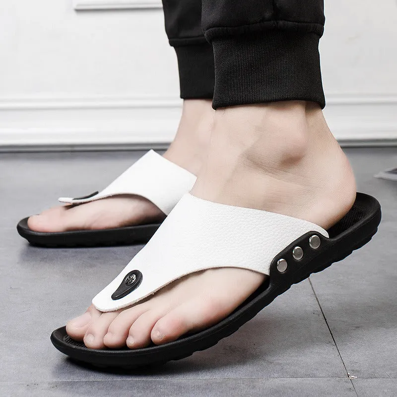 Men's New Summer New Korean Sandals Men's Flip-Flops Beach Shoes Fashion Casual Sandals