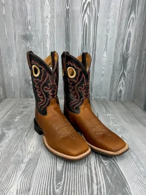 Men's Old West Brown Square Toe with 11" Black Top - BSM1914