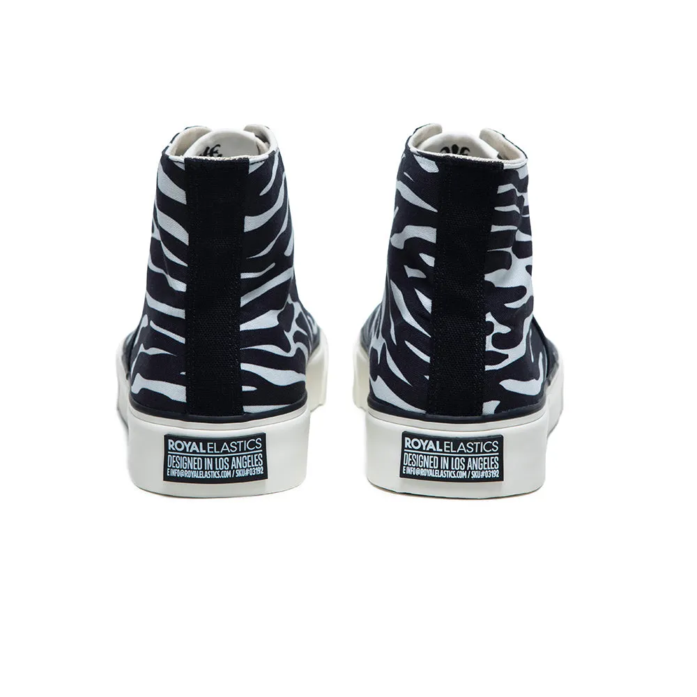 Men's ZONE Hi Black White Canvas High Tops 00921-909