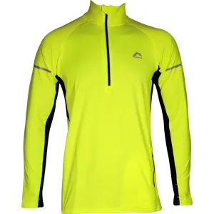 More Mile Alaska 2 Mens Half Zip Thermal Running Top - Yellow