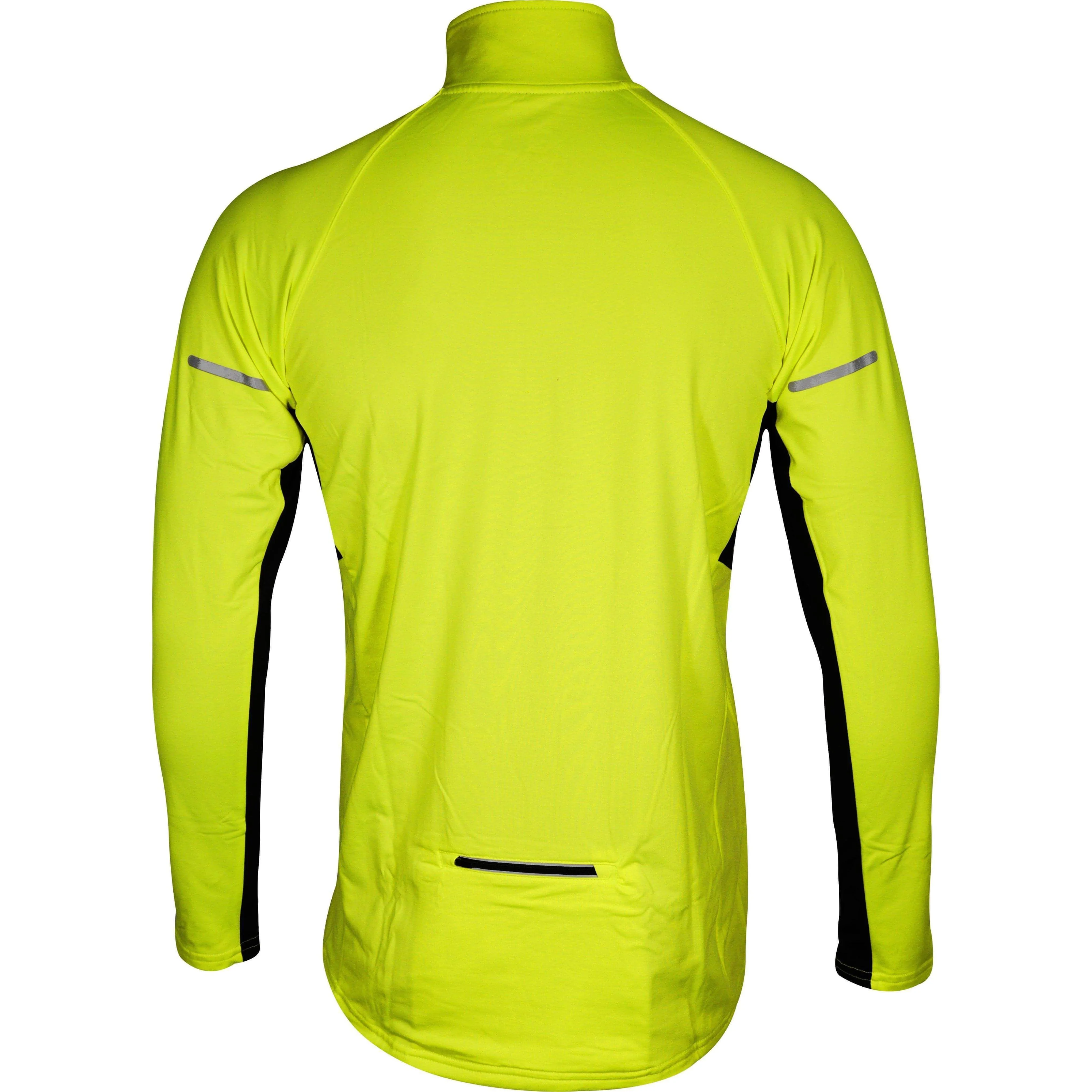 More Mile Alaska 2 Mens Half Zip Thermal Running Top - Yellow