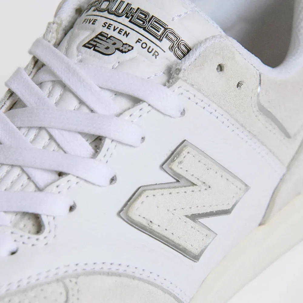 New Balance Numeric X Arrow & Beast 575 Skate Shoes - White / White