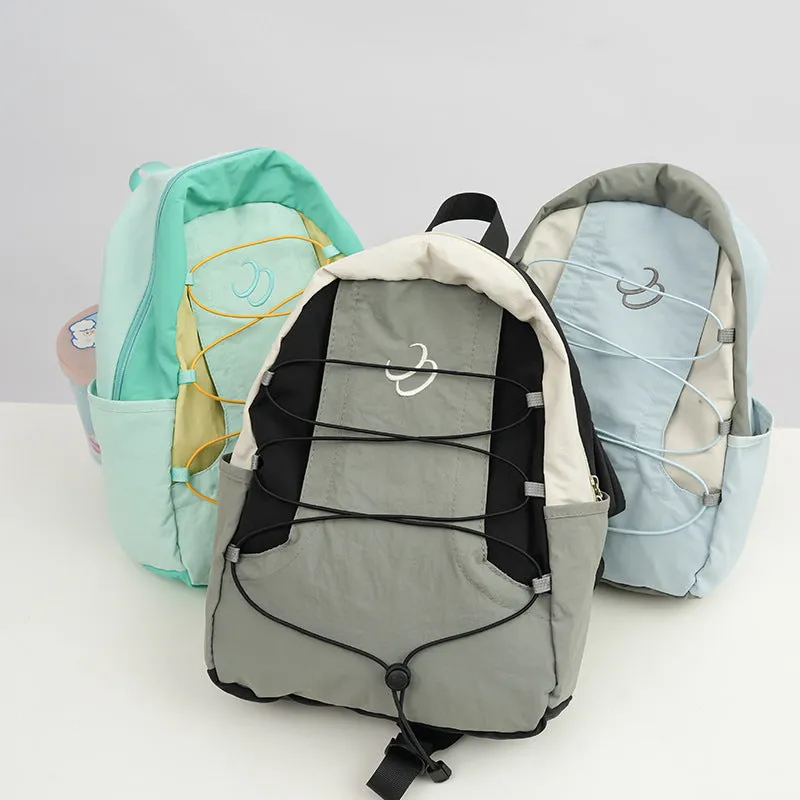 New Japanese Minority Colorblocking Backpack Female  New Sports Travel Backpack High School Student Schoolbag Fashion