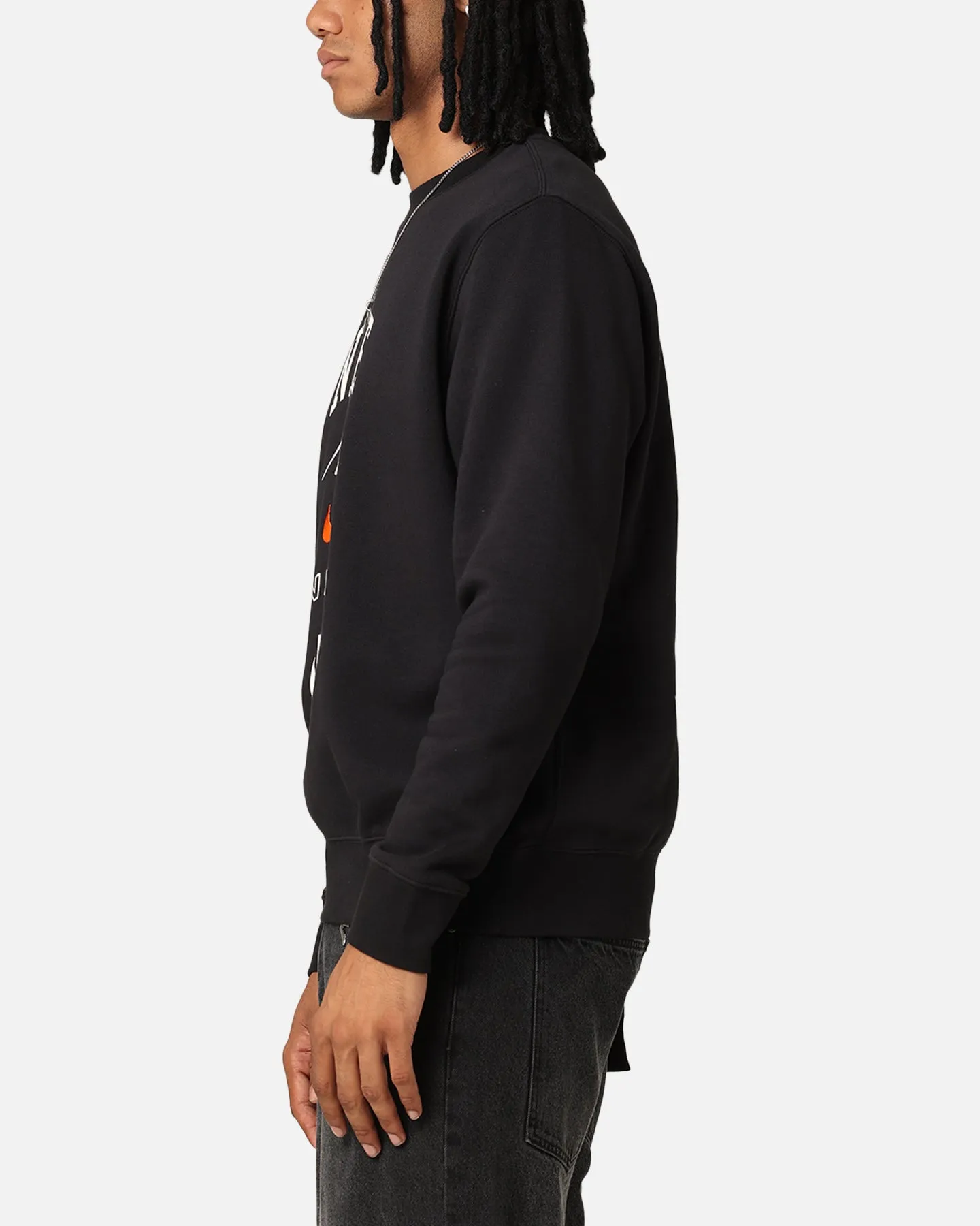 Nike Club Fleece Graphic Crewneck Black/Sail/Safe