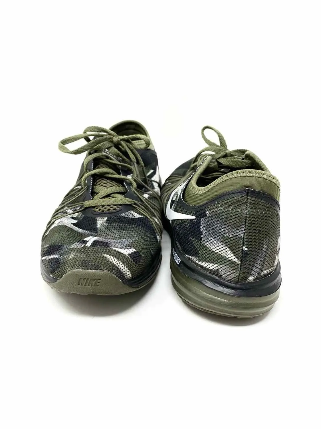 Nike Women's Green/Black Lace-up Camoflage ATHLETIC Size 12 Sneakers