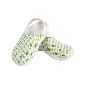 OG Kushies - Womens White Weedow Clog - 1 Pair Per Pack