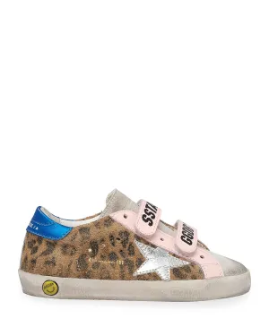 old school sneakers leopard low-tops