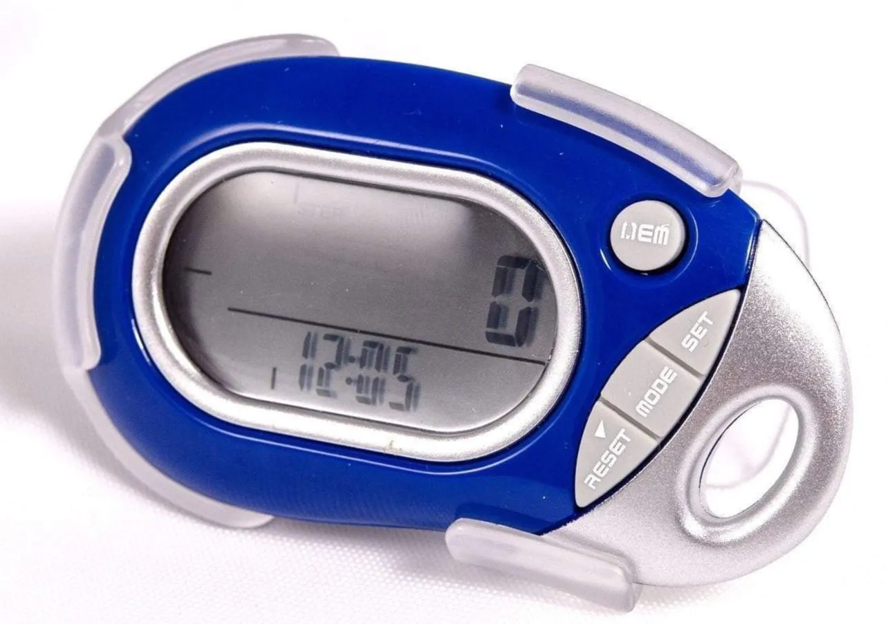 Pedusa PE-771 Tri-Axis Multi-Function Pocket Pedometer with Clip & Lanyard