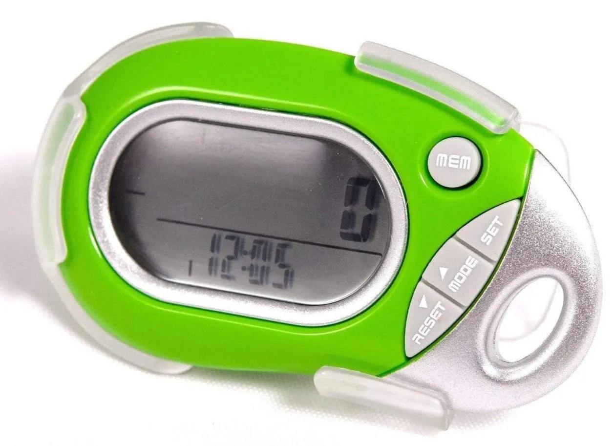 Pedusa PE-771 Tri-Axis Multi-Function Pocket Pedometer with Clip & Lanyard