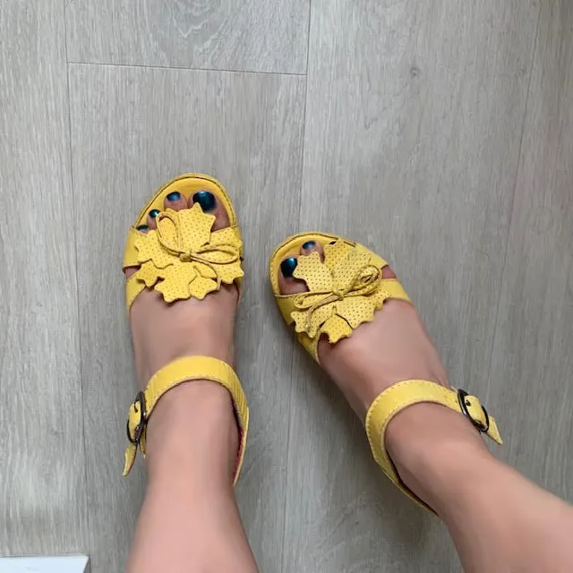 Pong Yellow sandal- Last pair 36!