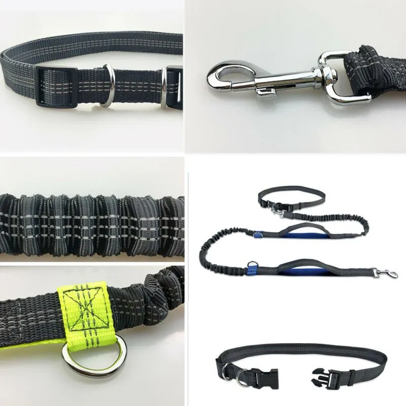 Premium Hands-Free Dog Leash with Adjustable Waist Belt - Ultimate Convenience for Active Pet Owners!