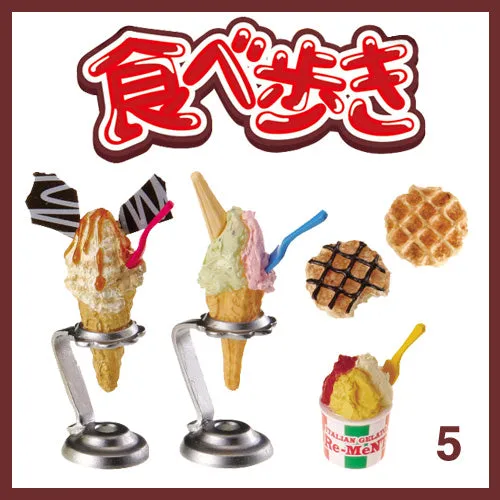 Rare 2006 Re-Ment Street Food, Eat While Walking Full Set of 10 pcs (JP Ver)