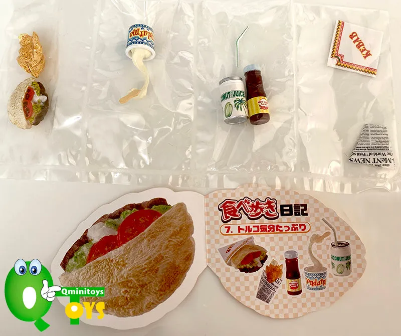 Rare 2006 Re-Ment Street Food, Eat While Walking Full Set of 10 pcs (JP Ver)