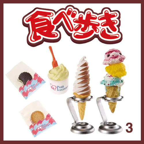 Rare 2006 Re-Ment Street Food, Eat While Walking Full Set of 10 pcs (JP Ver)