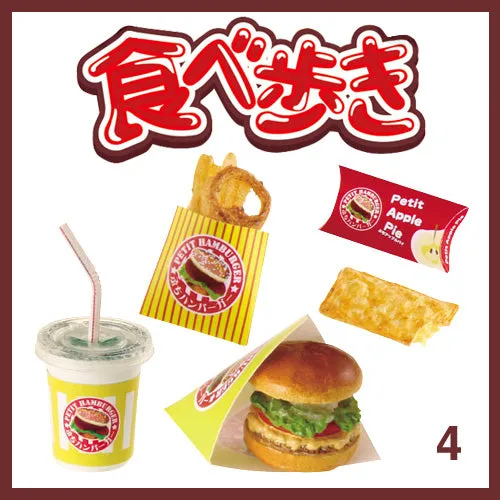 Rare 2006 Re-Ment Street Food, Eat While Walking Full Set of 10 pcs (JP Ver)