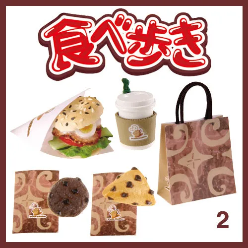 Rare 2006 Re-Ment Street Food, Eat While Walking Full Set of 10 pcs (JP Ver)