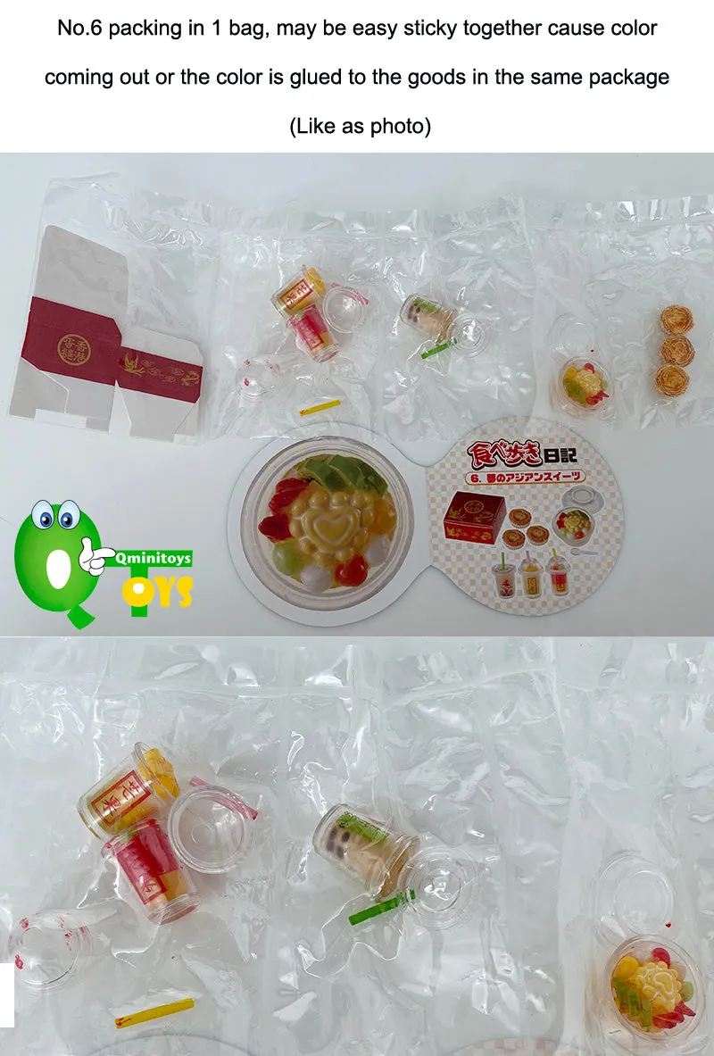 Rare 2006 Re-Ment Street Food, Eat While Walking Full Set of 10 pcs (JP Ver)