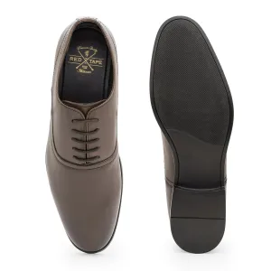 Red Tape Formal Oxford Shoes for Men |Refined Round-Toe Shaped Real Leather Shoes with Low-cut Pattern