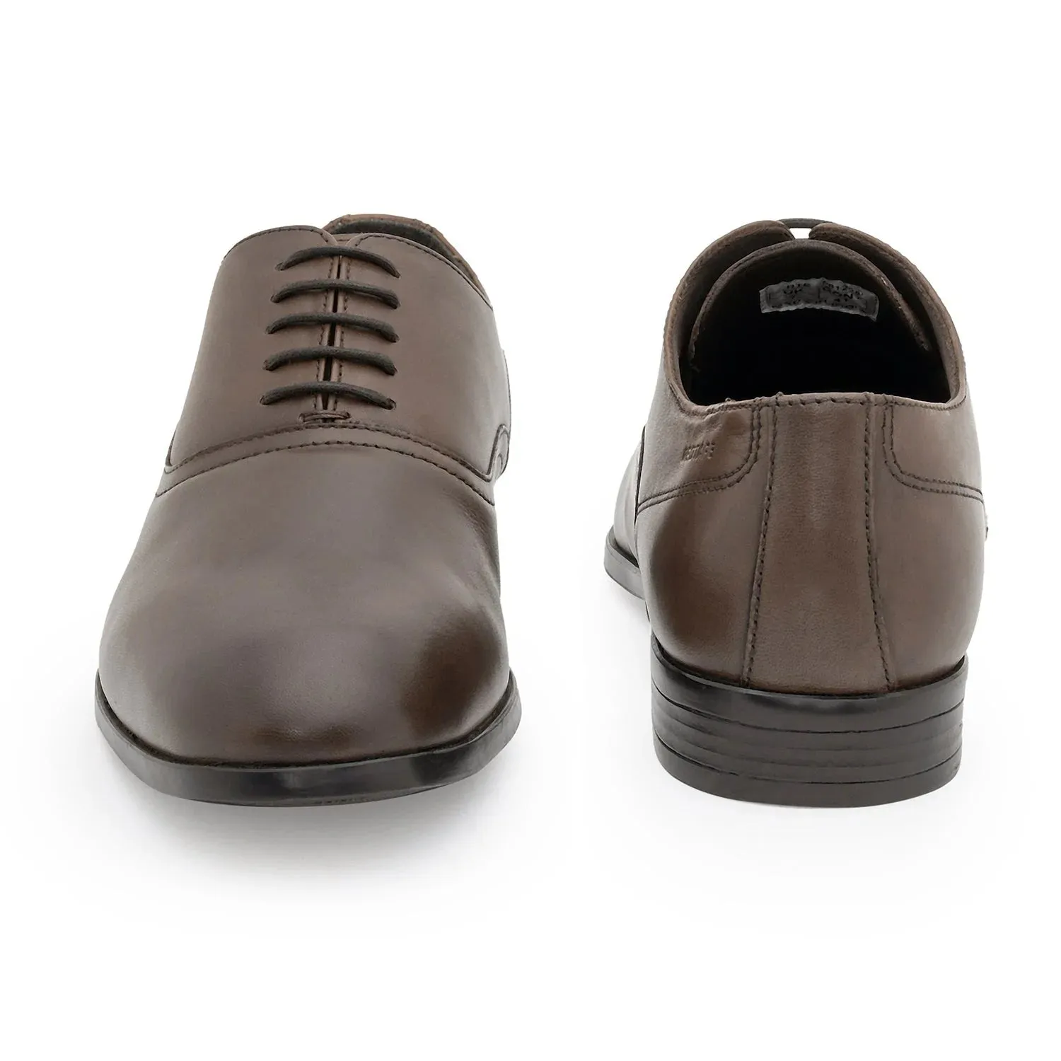 Red Tape Formal Oxford Shoes for Men |Refined Round-Toe Shaped Real Leather Shoes with Low-cut Pattern