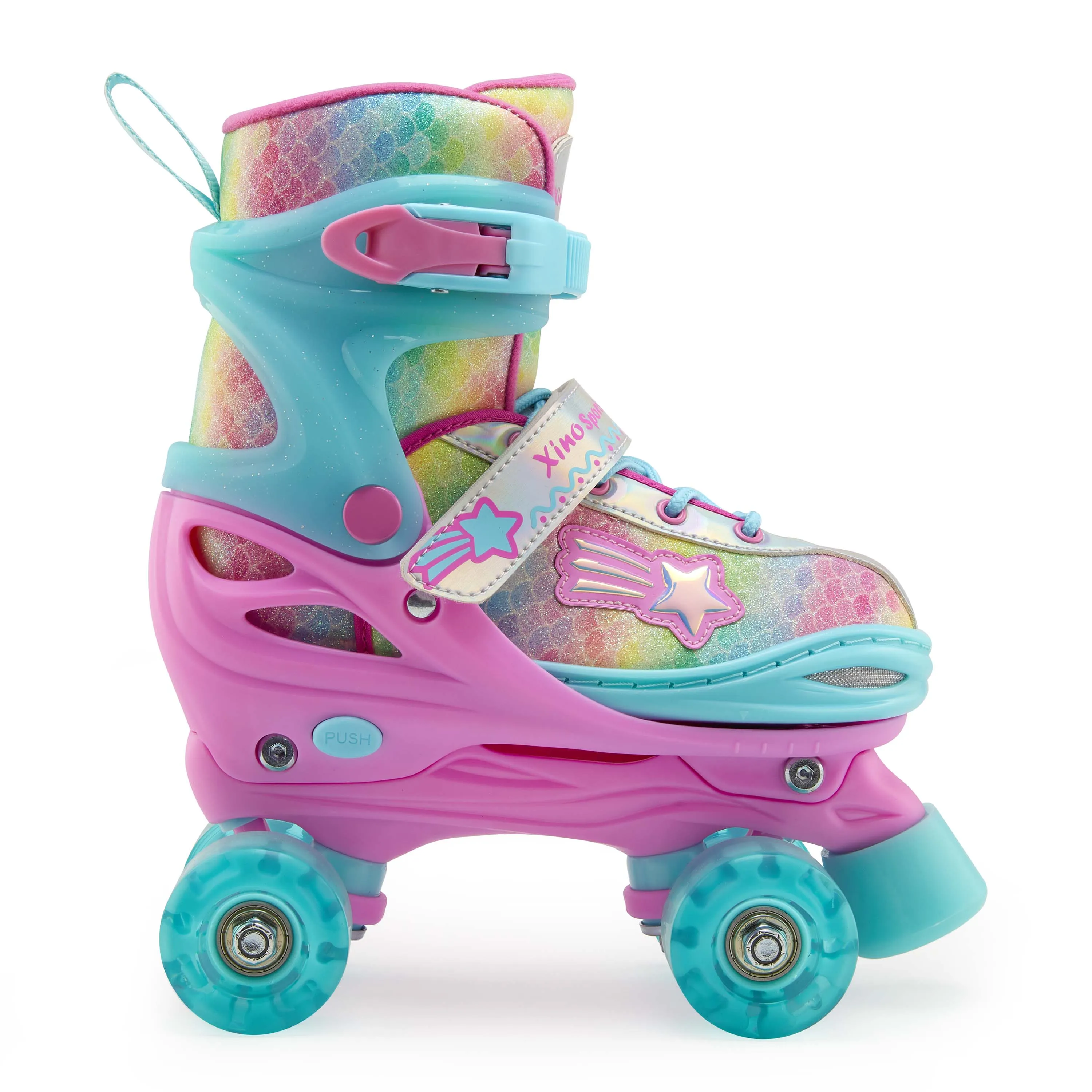 Roller Skates for Kids | Light-Up, Adjustable | Rainbow