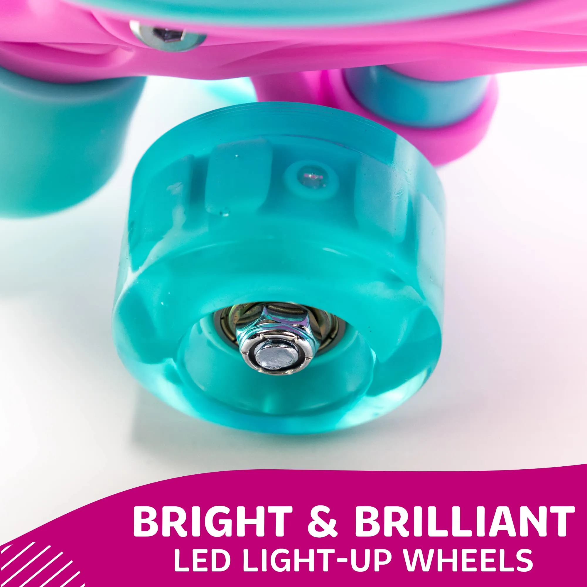 Roller Skates for Kids | Light-Up, Adjustable | Rainbow