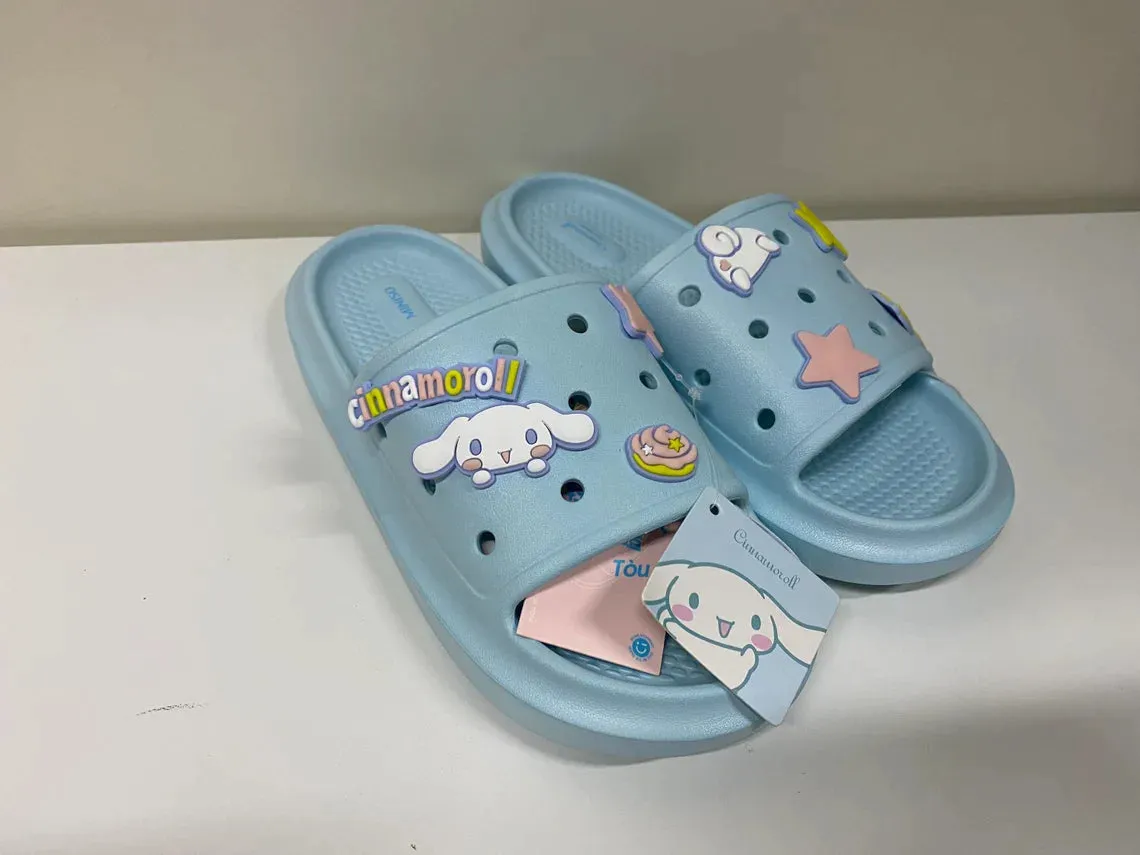 Sanrio x Miniso Cinnamoroll Blue and White DIY Female Slippers