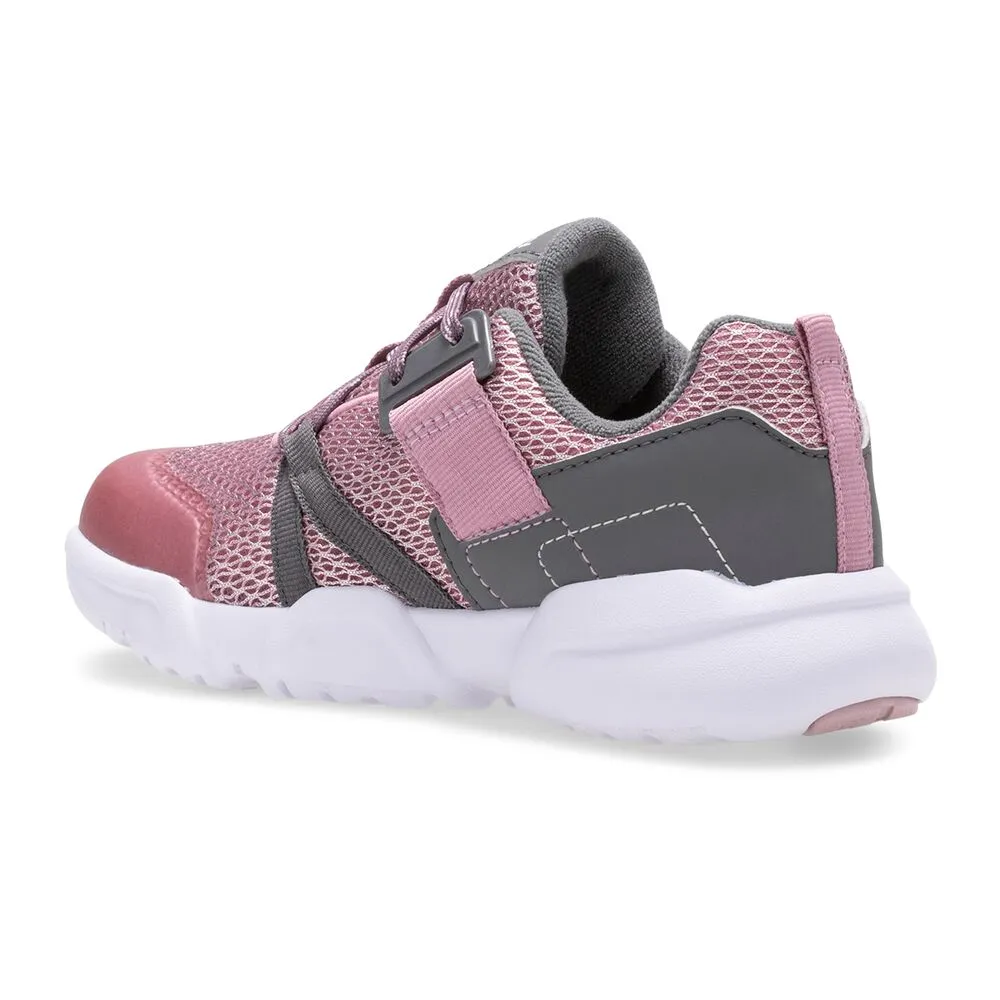 Saucony Blush/Grey Vertex Children’s Lace Sneaker