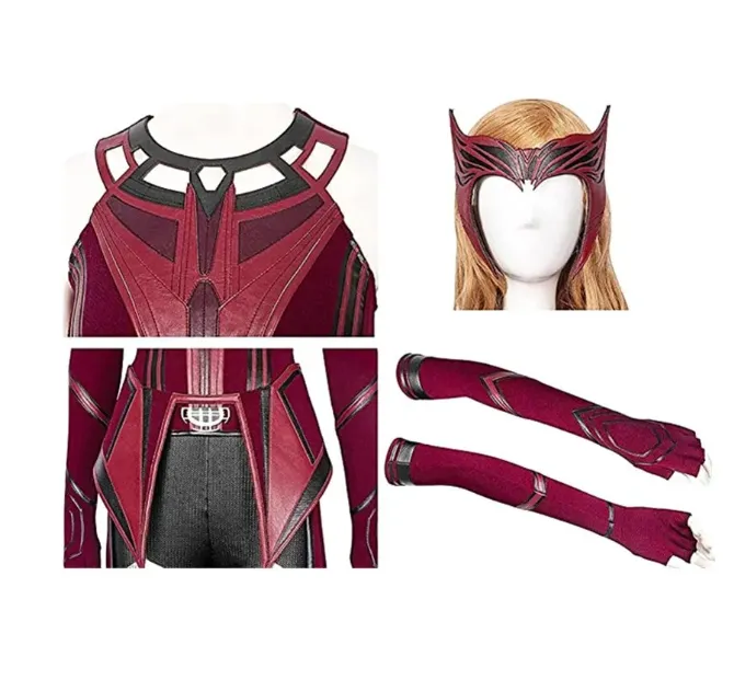 Scarlet Witch Cosplay Ensemble: Wanda Maximoff's Mystical Attire