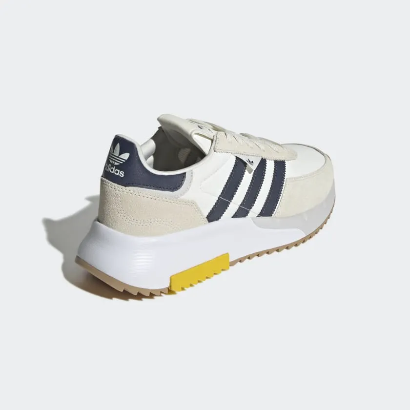 Scarpe Uomo ADIDAS Sneakers linea Retropy F2 colore Bianco Navy e Giallo