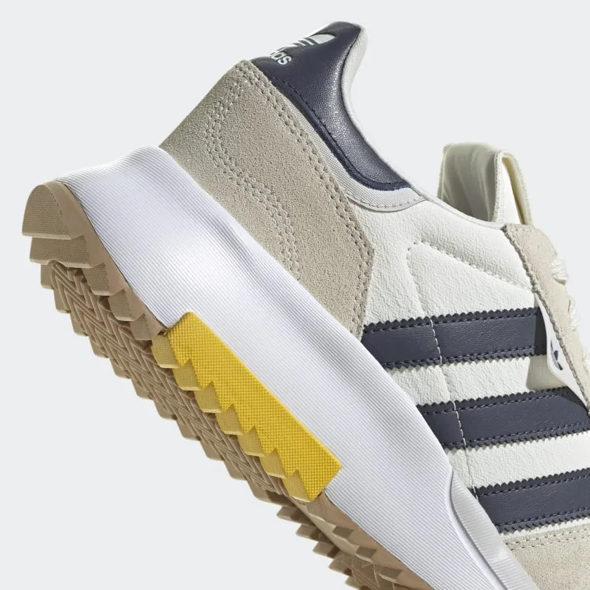 Scarpe Uomo ADIDAS Sneakers linea Retropy F2 colore Bianco Navy e Giallo