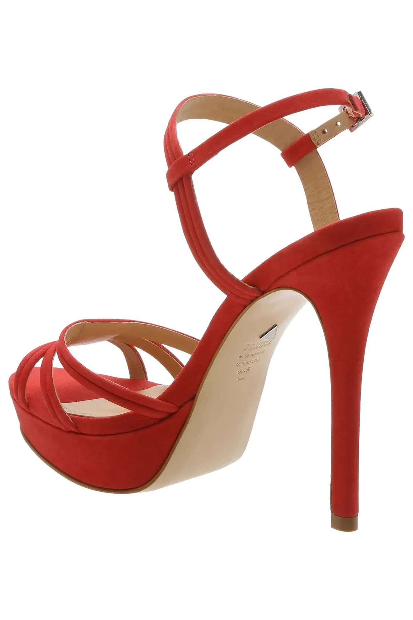 SCHUTZ | Bogga Platform Heel - Club Red