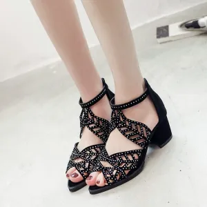 SH361 - Hollow Carved Style Women's Shoes