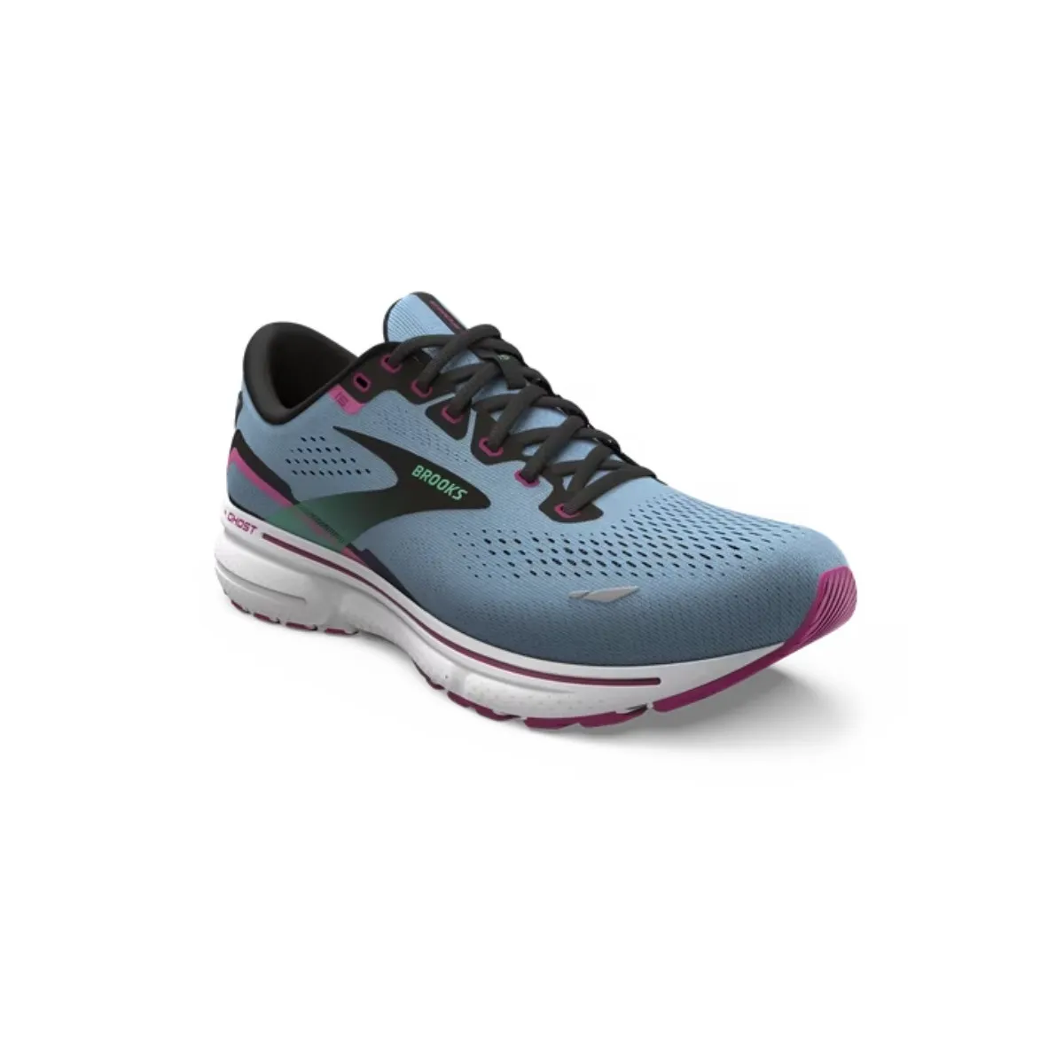 Shoes Brooks Ghost 15 Blue Black Pink  Woman