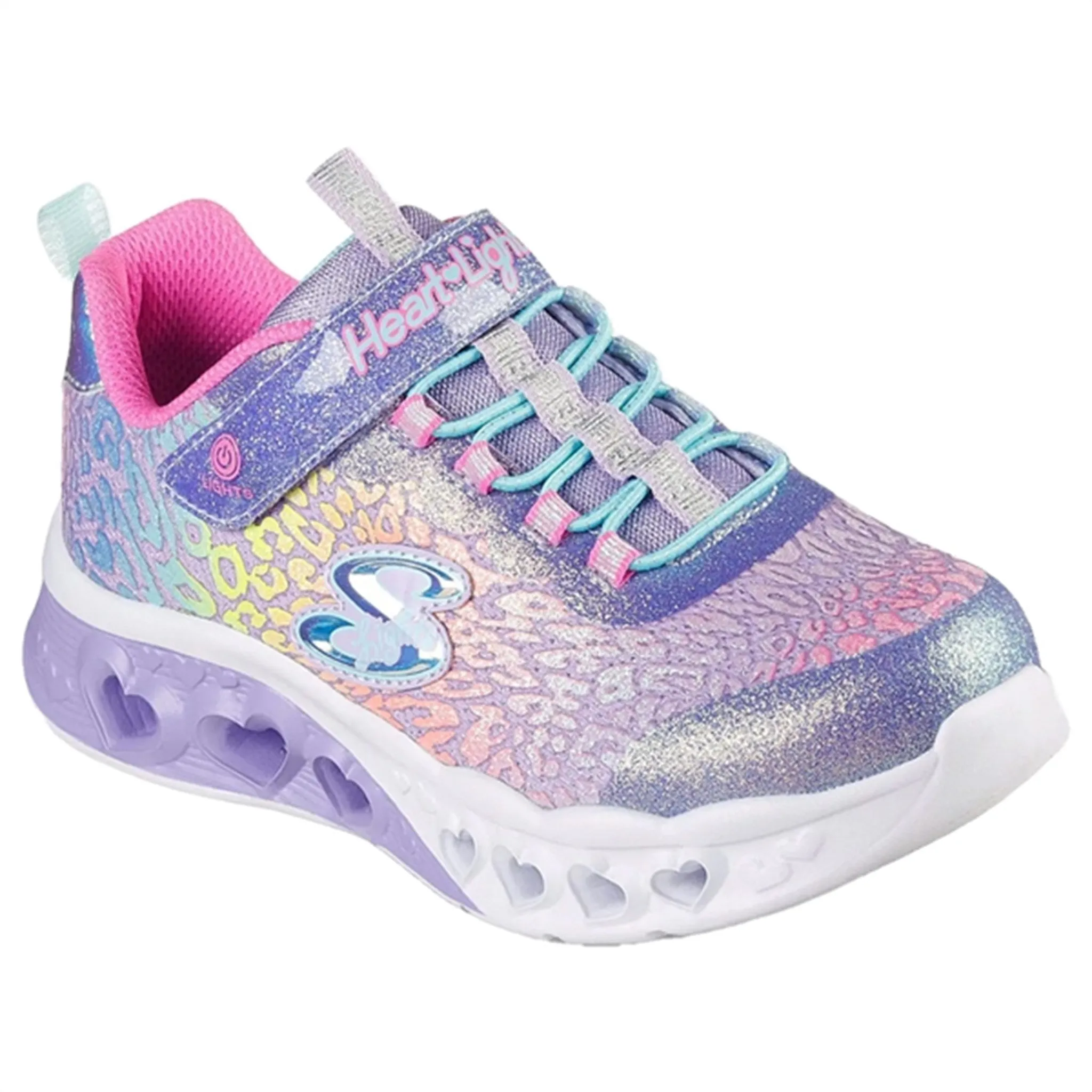 Skechers Flutter Heart Lights Sneakers Love Wild Lavender Multicolor