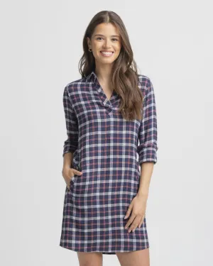 Southern Tide Kamryn Chilly Morning Plaid Dress