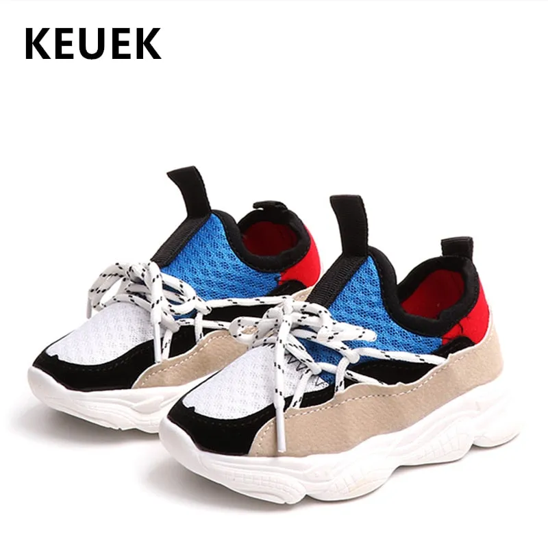 Spring Autumn Children Casual shoes Mesh Breathable Soft Running  Outdors