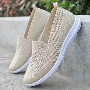 Spring/Summer Women's New Casual Single Shoes, Old Beijing Cloth Shoes, Soft Sole, Mom's Flat Shoes, 2024