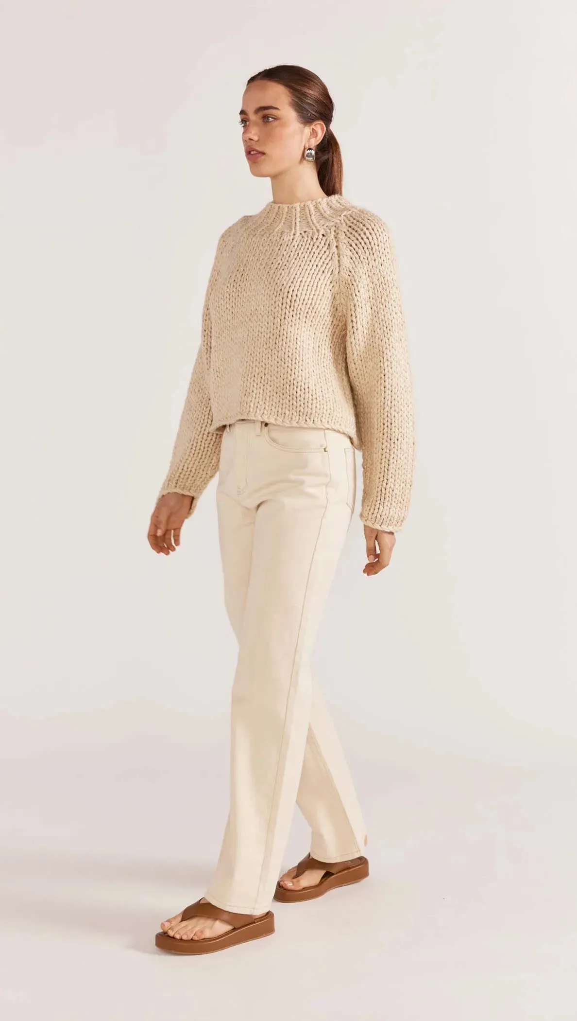 Staple the Label - Loft Chunky Knit Cream