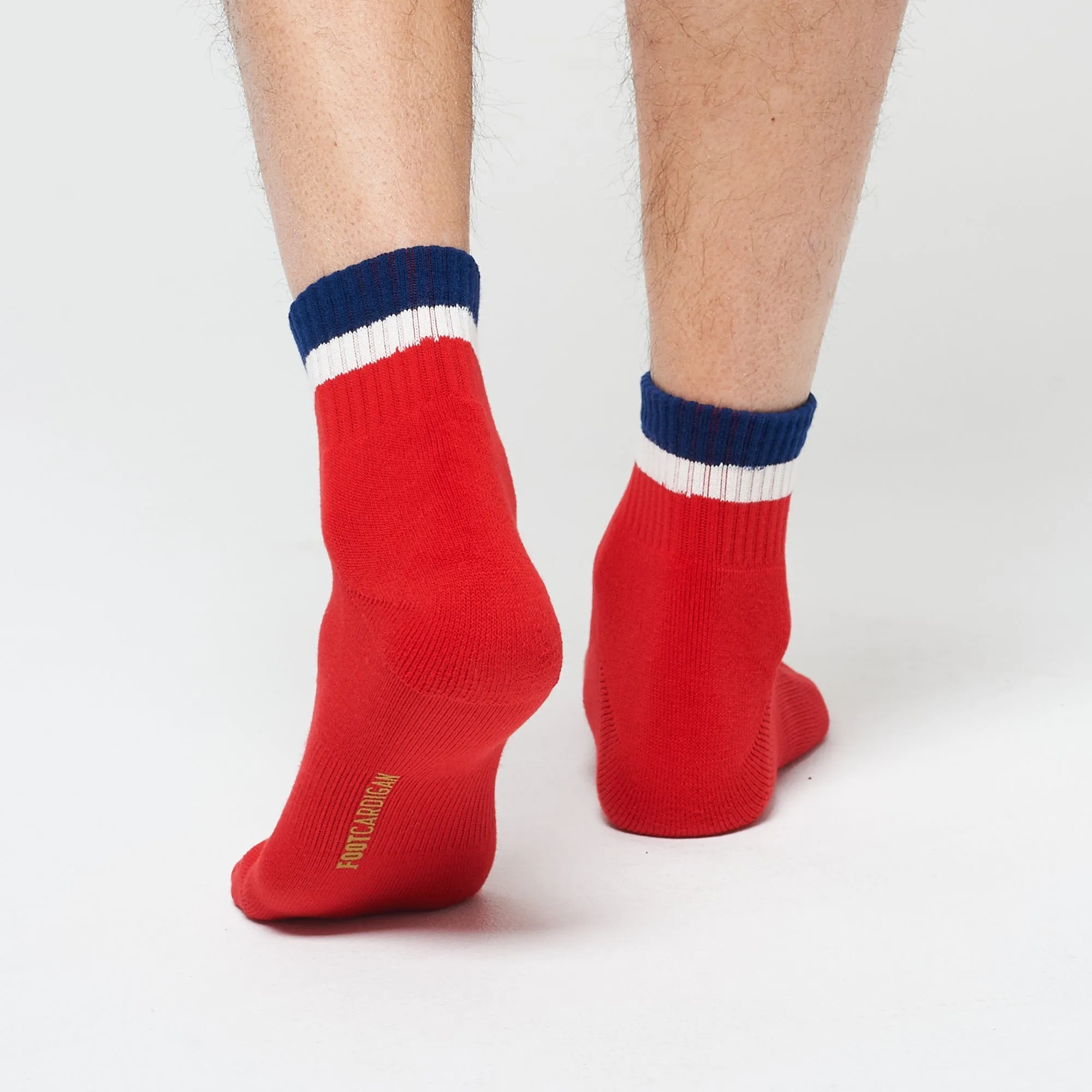 Stripe Ankle 3 Pack - Red / White / Navy