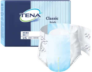 Tena 67730 Classic Briefs, Regular (40"-50") White