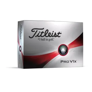 Titleist 2023 Pro V1x Golf Balls, 12 Pack, White