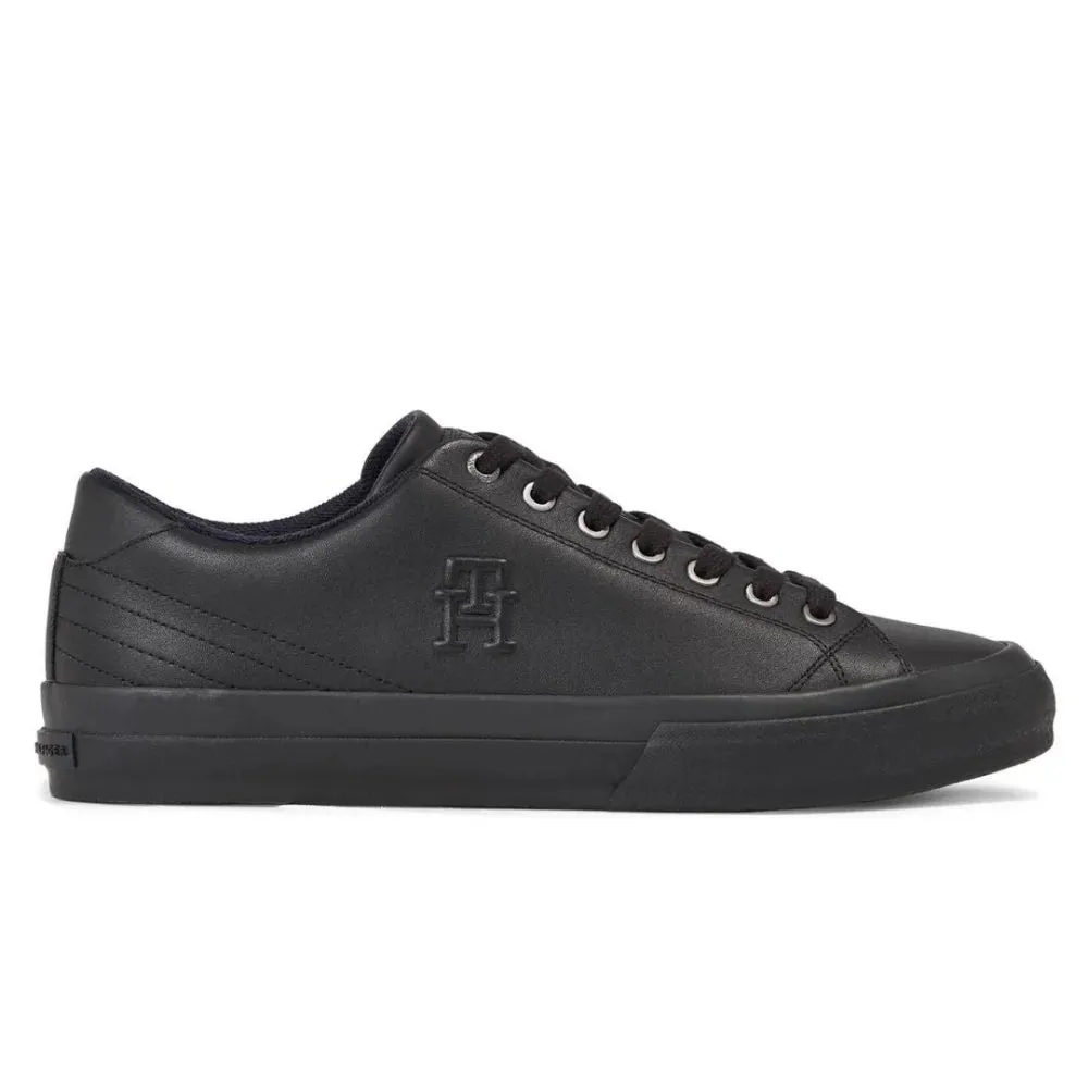 Tommy Hilfiger Th Hi Vulc Street Low Lth Mono Sneaker FM0FM04780-BLKBLK