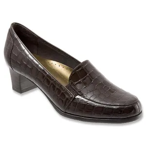 Trotters Gloria Dark Brown Croc (Women's)