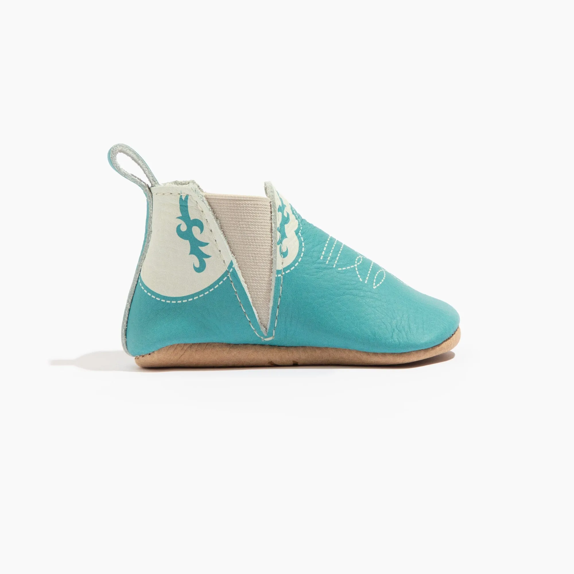 Turquoise Cowboy Chelsea Boot Baby Shoe