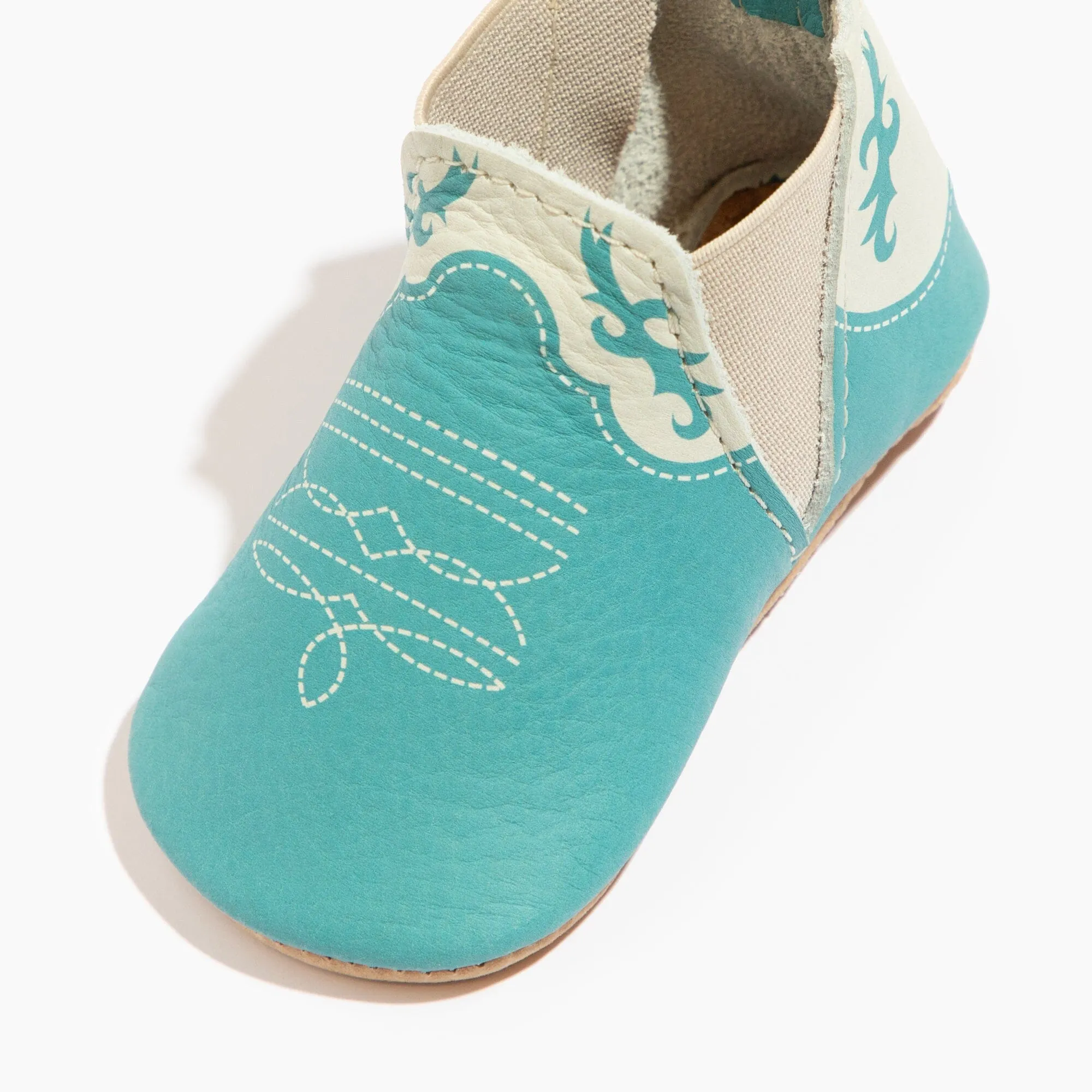 Turquoise Cowboy Chelsea Boot Baby Shoe